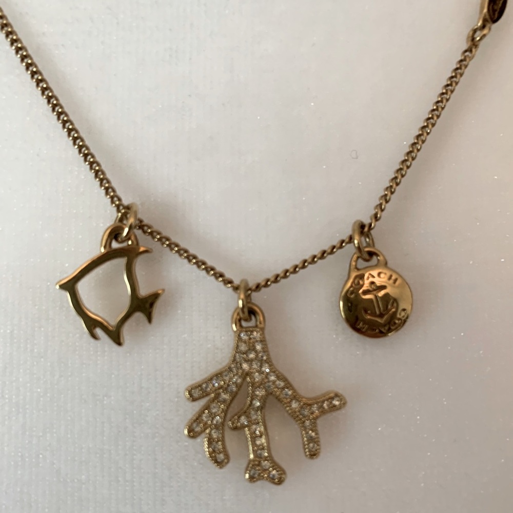 Coach coastal themed necklace